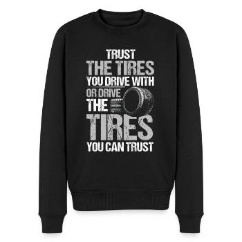 Tire Guy - Männer Premium Bio Pullover - Schwarz - Vorne - Nico (187cm)