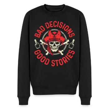 Pirate - Pull Premium bio Homme - noir - Devant - Nico (187cm)