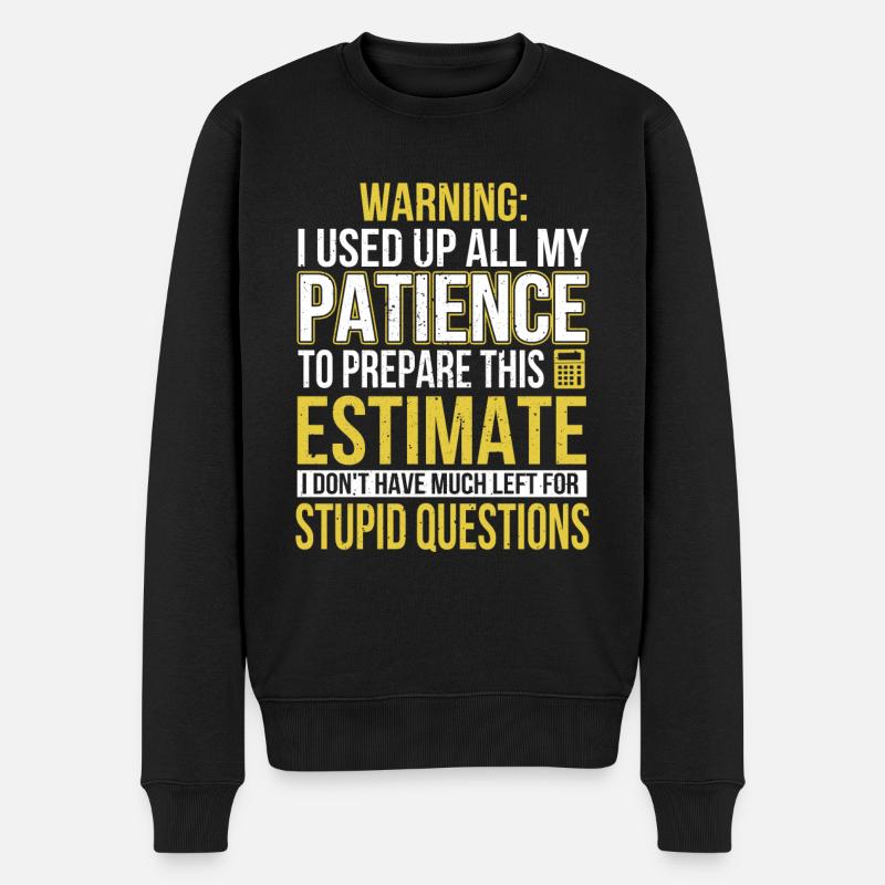 Estimateur - Pull Premium bio Homme - noir