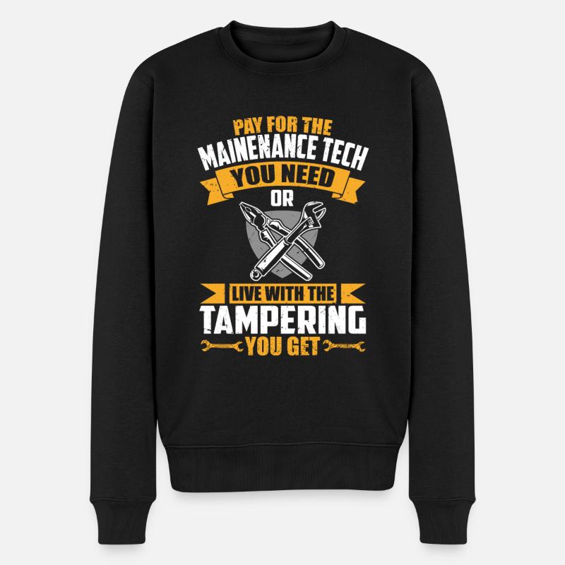 Technicien de maintenance - Pull Premium bio Homme - noir