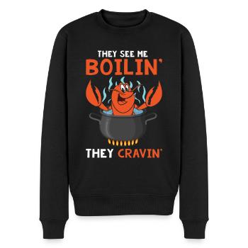 Crawfish Hot Tub - Männer Premium Bio Pullover - Schwarz - Vorne - Nico (187cm)