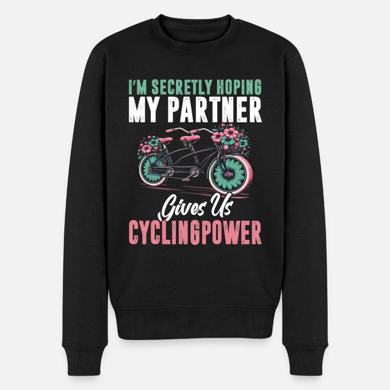 Vélo tandem - Pull Premium bio Homme - noir