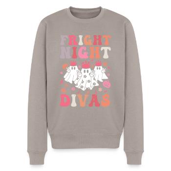 Halloween party cute ghost girls - Männer Premium Bio Pullover - Taupe - Vorne - Nico (187cm)