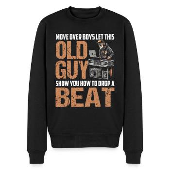 DJ EDM disc jockey - Men's Premium Organic Jumper - black - Front - Nico (187cm)
