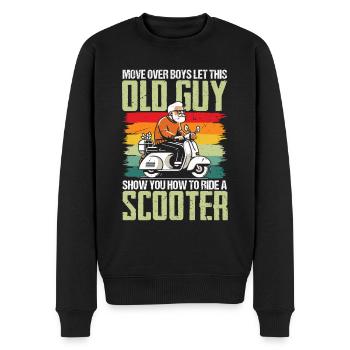 Scooter - Männer Premium Bio Pullover - Schwarz - Vorne - Nico (187cm)