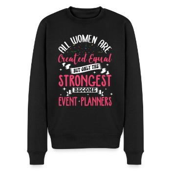 Event Planner - Men's Premium Organic Jumper - black - Front - Nico (187cm)