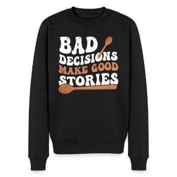 Wooden spoon survivor - Männer Premium Bio Pullover - Schwarz - Vorne - Nico (187cm)