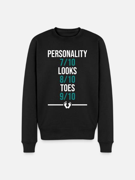 Toe amputee amputation - Männer Premium Bio Pullover - Schwarz