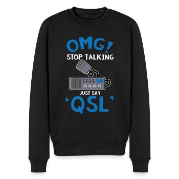 Ham Radio Operator - Männer Premium Bio Pullover - Schwarz - Vorne - Nico (187cm)