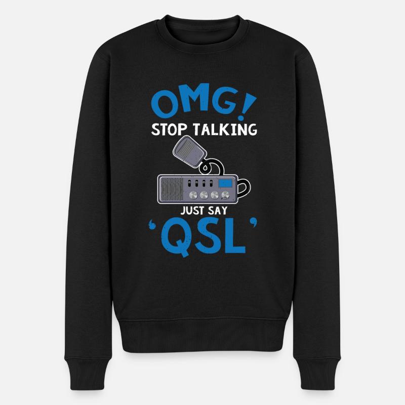 Ham Radio Operator - Männer Premium Bio Pullover - Schwarz