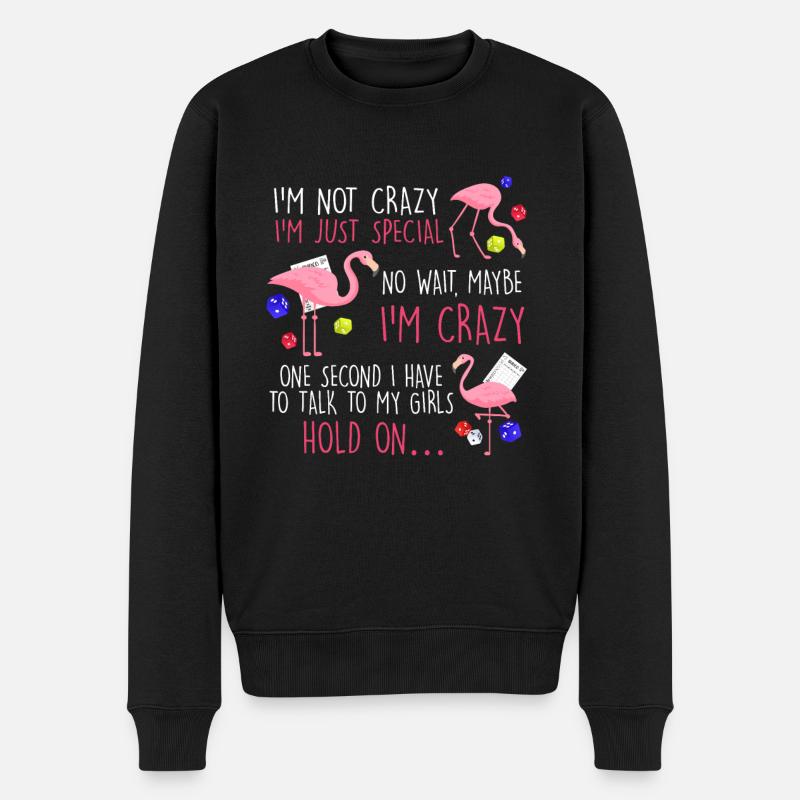 Bunco funny bunco night - Männer Premium Bio Pullover - Schwarz