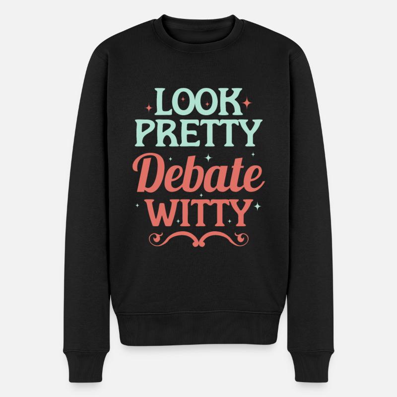 Speech debate team - Men's Premium Organic Jumper - black