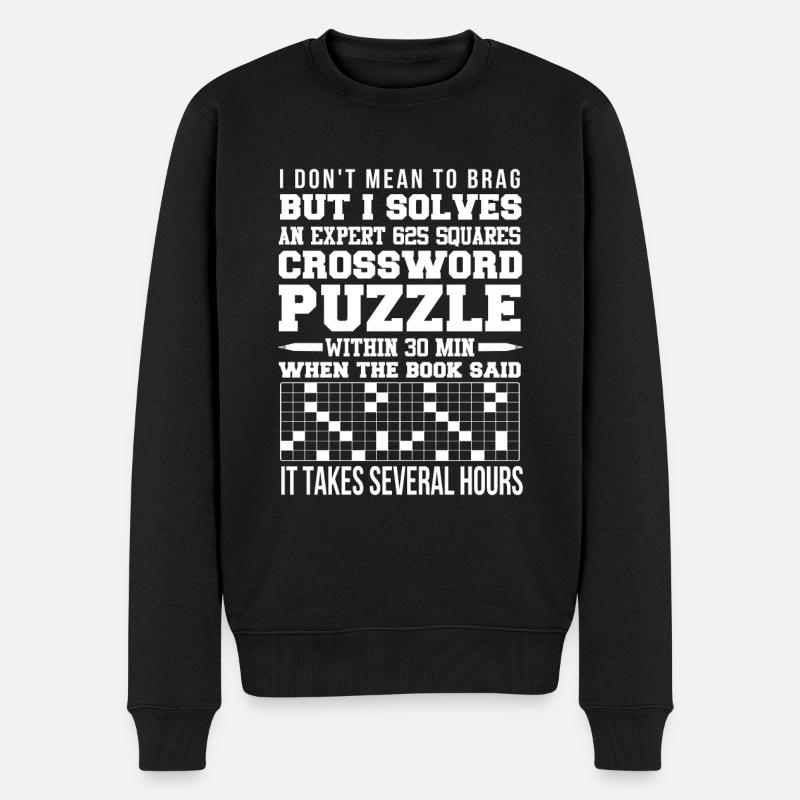 Mots croisés - Pull Premium bio Homme - noir