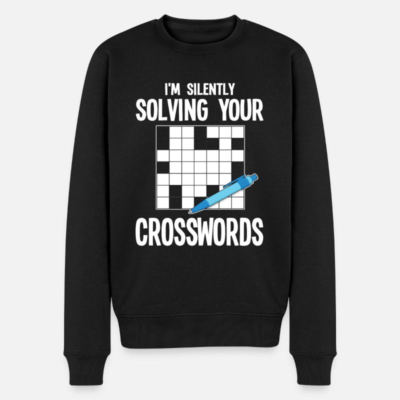 Mots croisés - Pull Premium bio Homme - noir