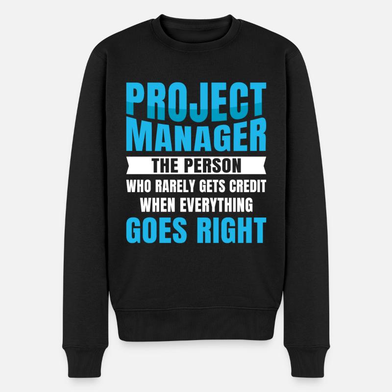 Chef de projet - Pull Premium bio Homme - noir