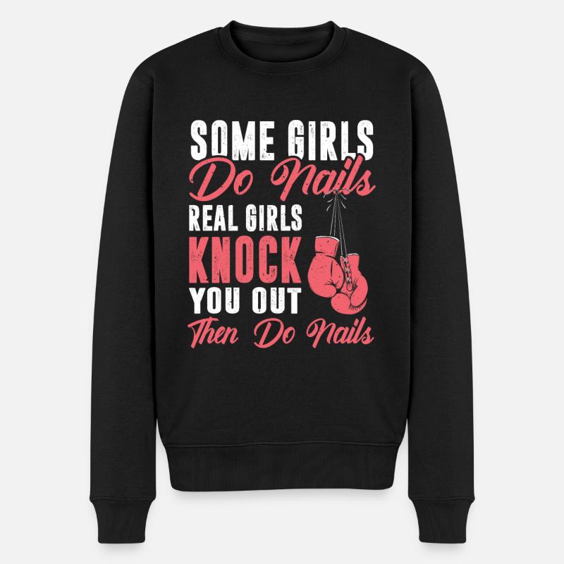 Boxer femmes boxe fille - Pull Premium bio Homme - noir