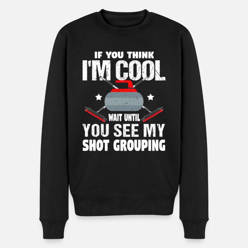 Curling - Pull Premium bio Homme - noir