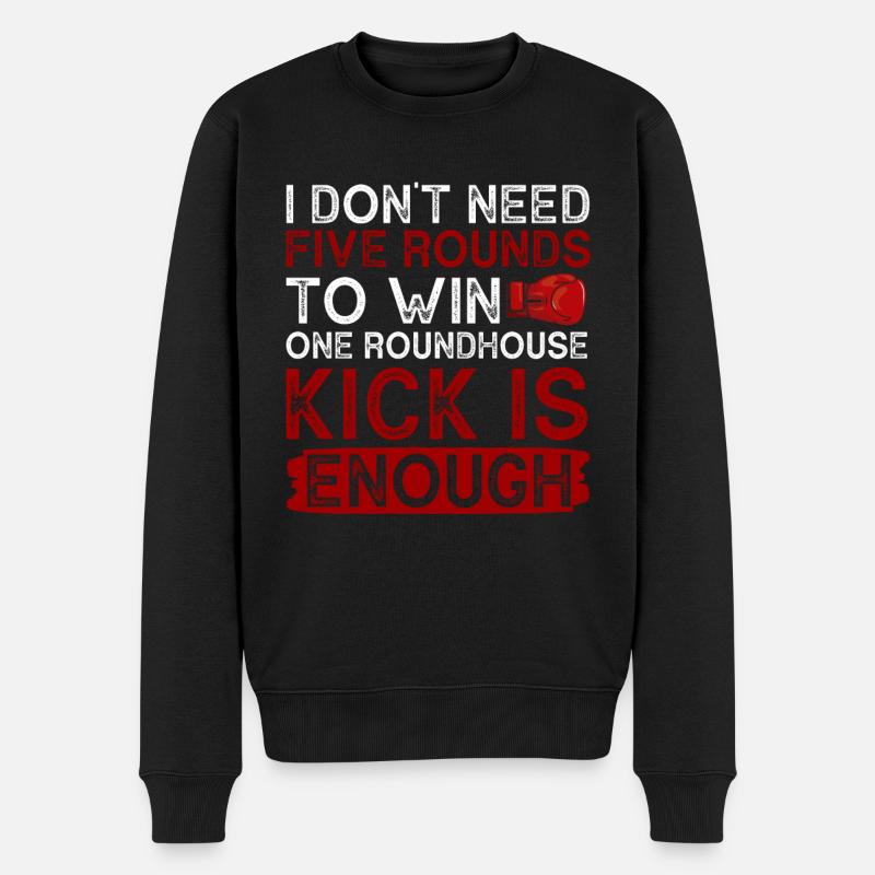 Kickboxing Fille Kickboxer - Pull Premium bio Homme - noir