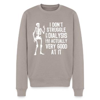 Kidney dialysis dialyse patient - Männer Premium Bio Pullover - Taupe - Vorne - Nico (187cm)