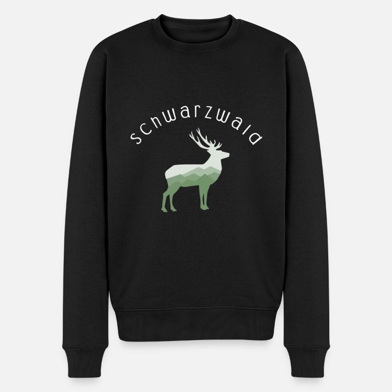 Schwarzwald Schwarzwald - Männer Premium Bio Pullover - Schwarz