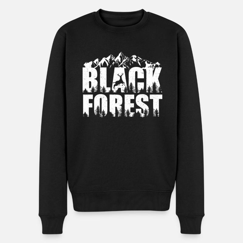 Schwarzwald Black Forest - Männer Premium Bio Pullover - Schwarz