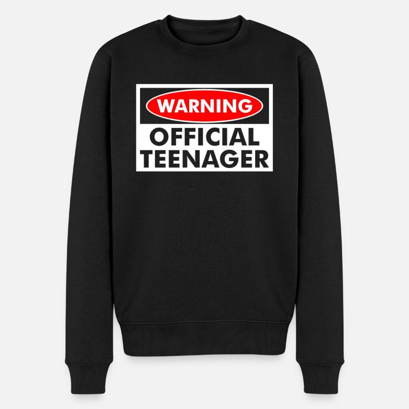 Adolescent - Pull Premium bio Homme - noir