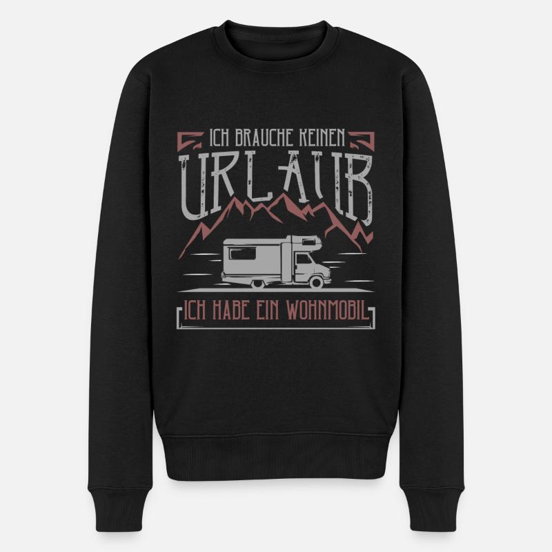 Camping-car camping-car - Pull Premium bio Homme - noir