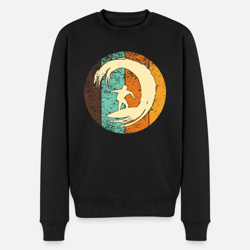 Surf surf - Pull Premium bio Homme - noir