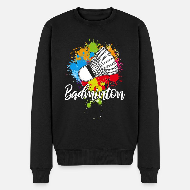 badminton - Pull Premium bio Homme - noir