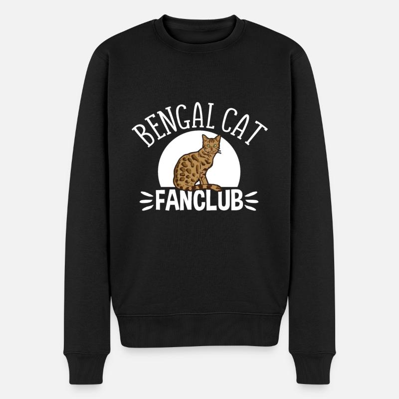 Chat du Bengale - Pull Premium bio Homme - noir