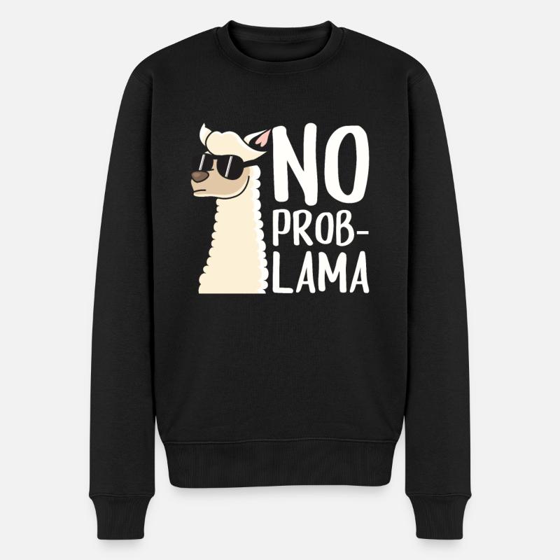 Lama - Pull Premium bio Homme - noir