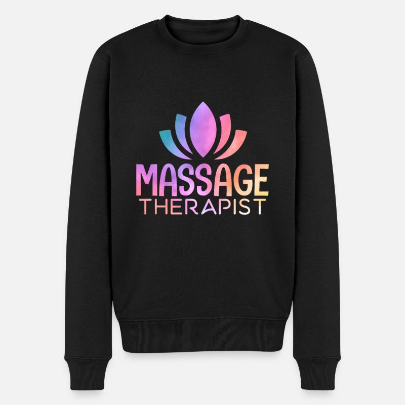Massage Therapist - Männer Premium Bio Pullover - Schwarz