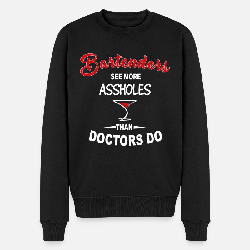 Bartender Funny tee - Pull Premium bio Homme - noir