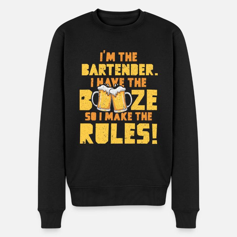 Bartender Funny tee - Pull Premium bio Homme - noir