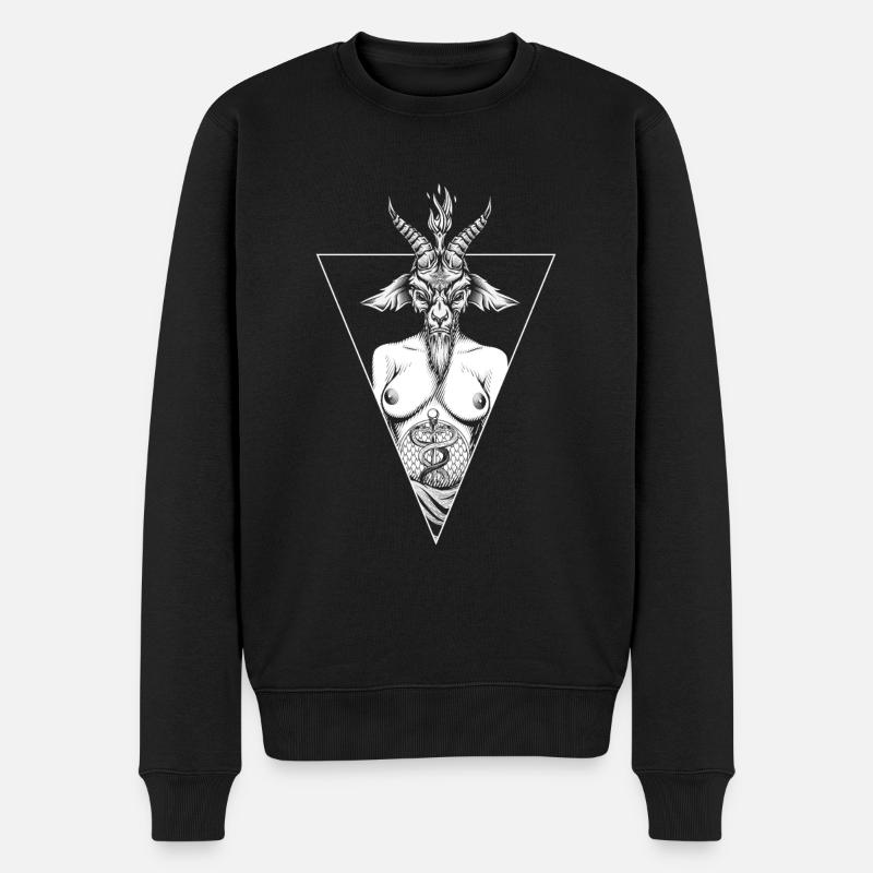 Chèvre Baphomet - Pull Premium bio Homme - noir