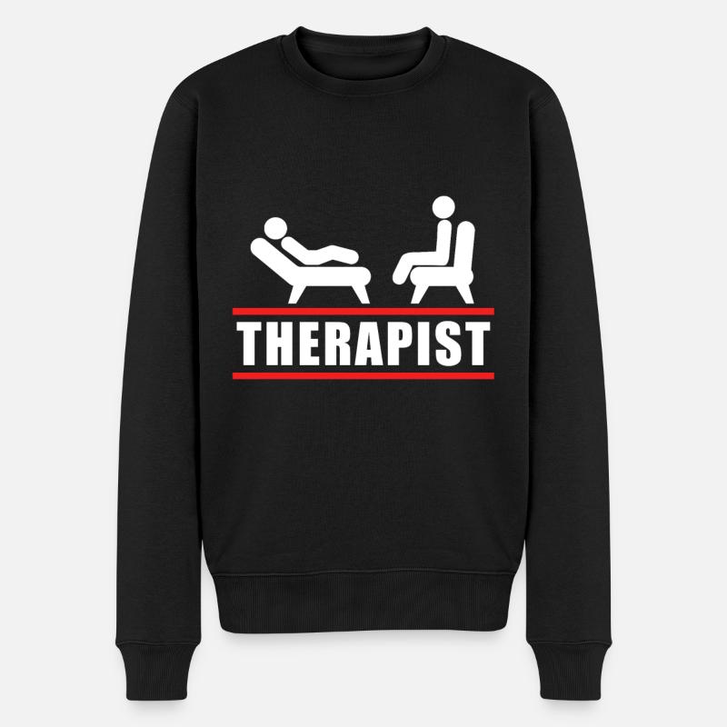 Thérapeute - Pull Premium bio Homme - noir