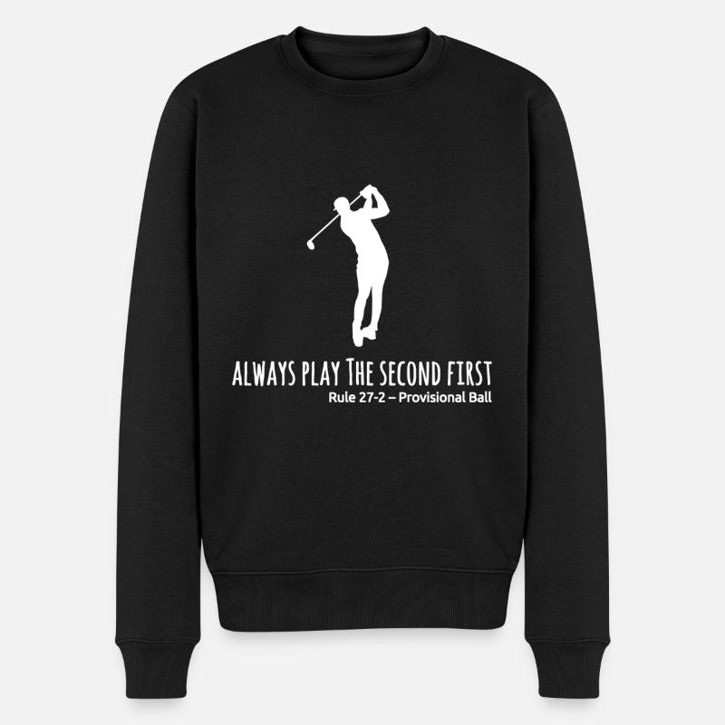 Cadeau de golfeur golfeur - Pull Premium bio Homme - noir