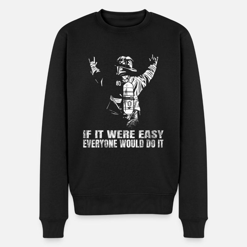 Firefighter Firefighter Firefighter Gift - Men's Premium Organic Jumper - black