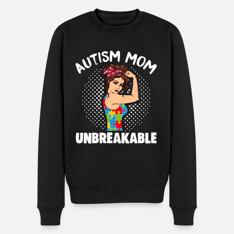 Autism Mom Unbreakable - Pull Premium bio Homme - noir