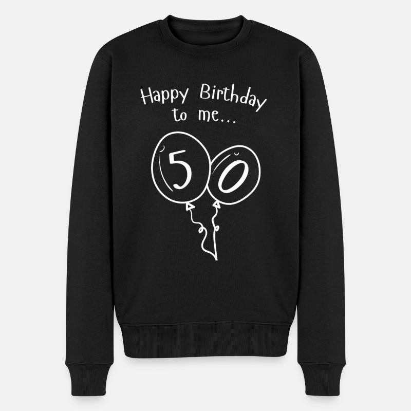 50e anniversaire 50 ans 1971 Cadeau - Pull Premium bio Homme - noir