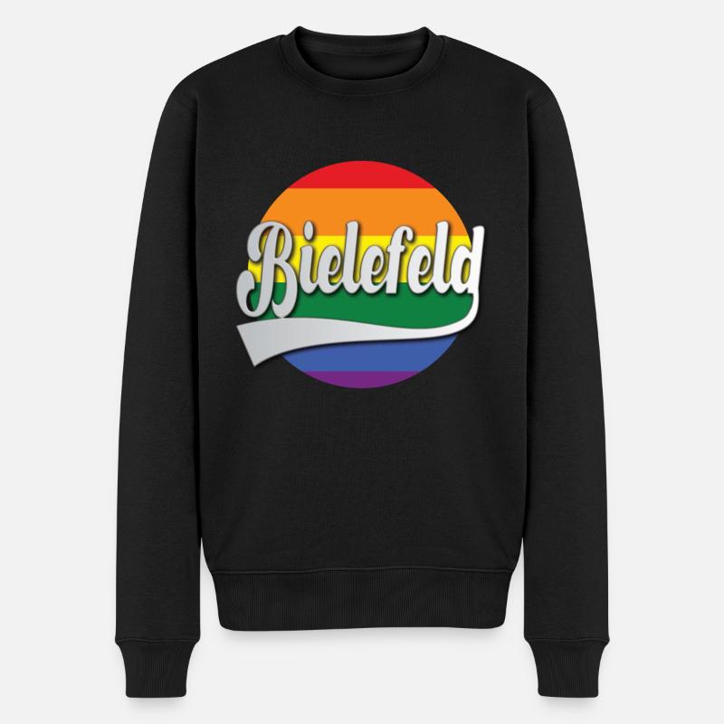 Bielefeld Regenbogen Tshirt Geschenk - Pull Premium bio Homme - noir