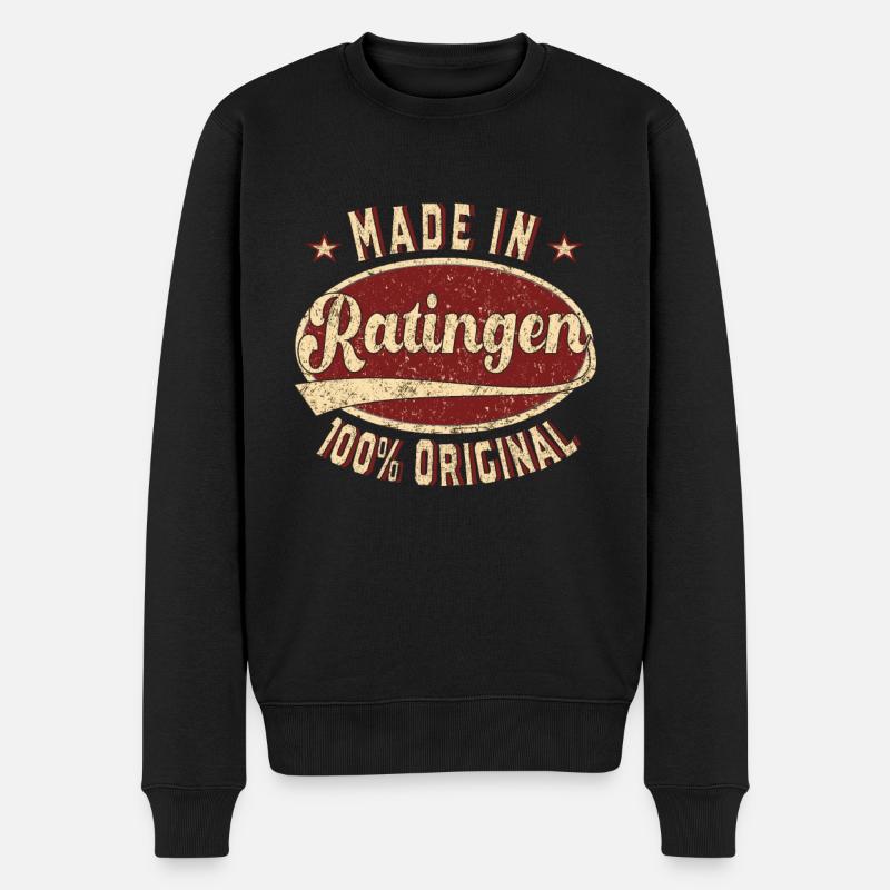 100 % d’original Ratinger Retro - Pull Premium bio Homme - noir