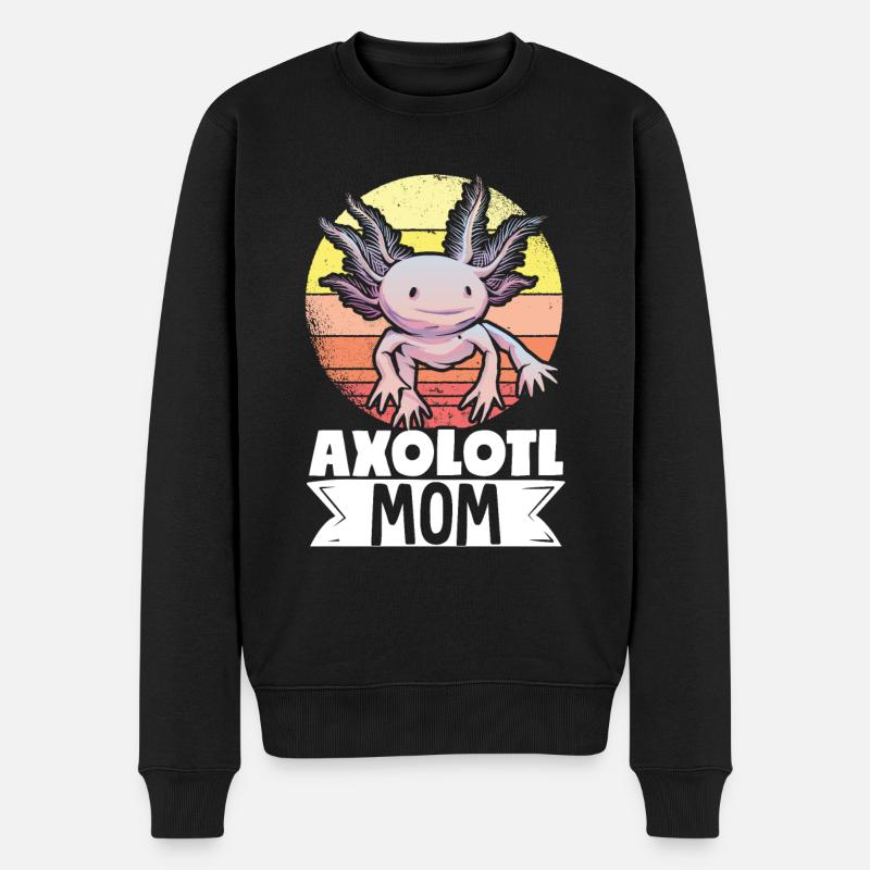 Axolots Lover Pet Animal Axolotl - Männer Premium Bio Pullover - Schwarz