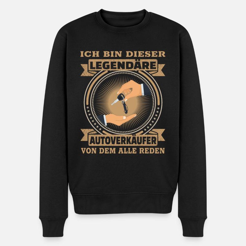 Autoverkäufer Ich bin dieser legendäre - Männer Premium Bio Pullover - Schwarz