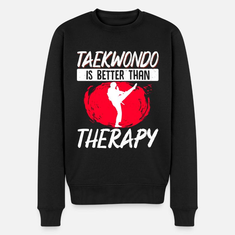 TKD Korean Martial Arts Tae Kwon - Männer Premium Bio Pullover - Schwarz