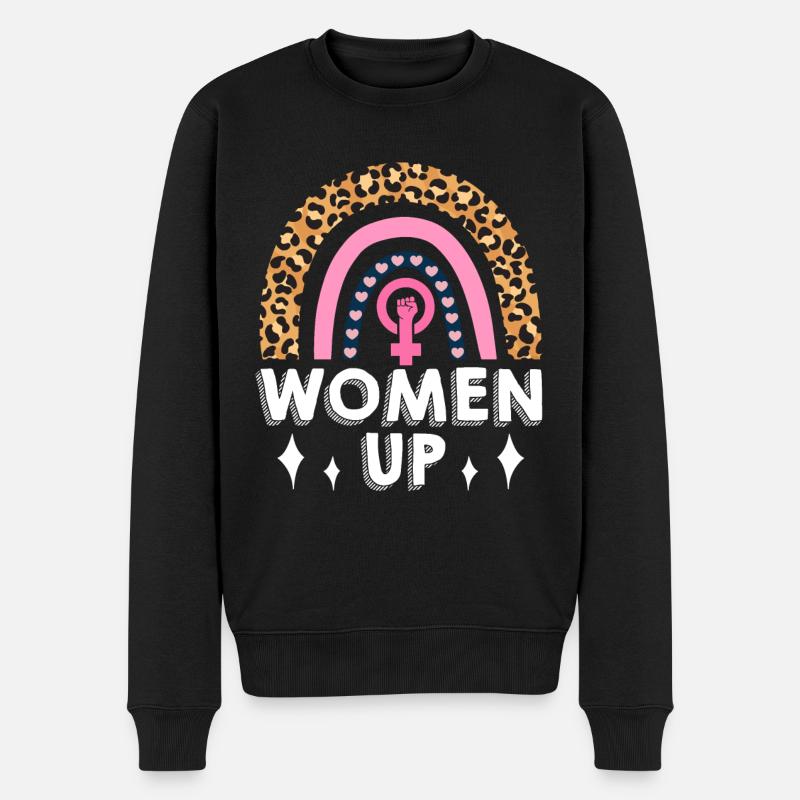Feminist Womens Rights Female - Männer Premium Bio Pullover - Schwarz