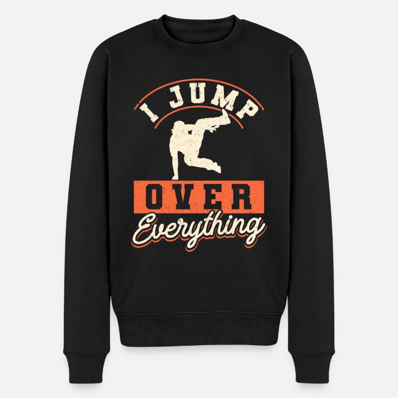 Parkour Freerunning Traceur - Männer Premium Bio Pullover - Schwarz