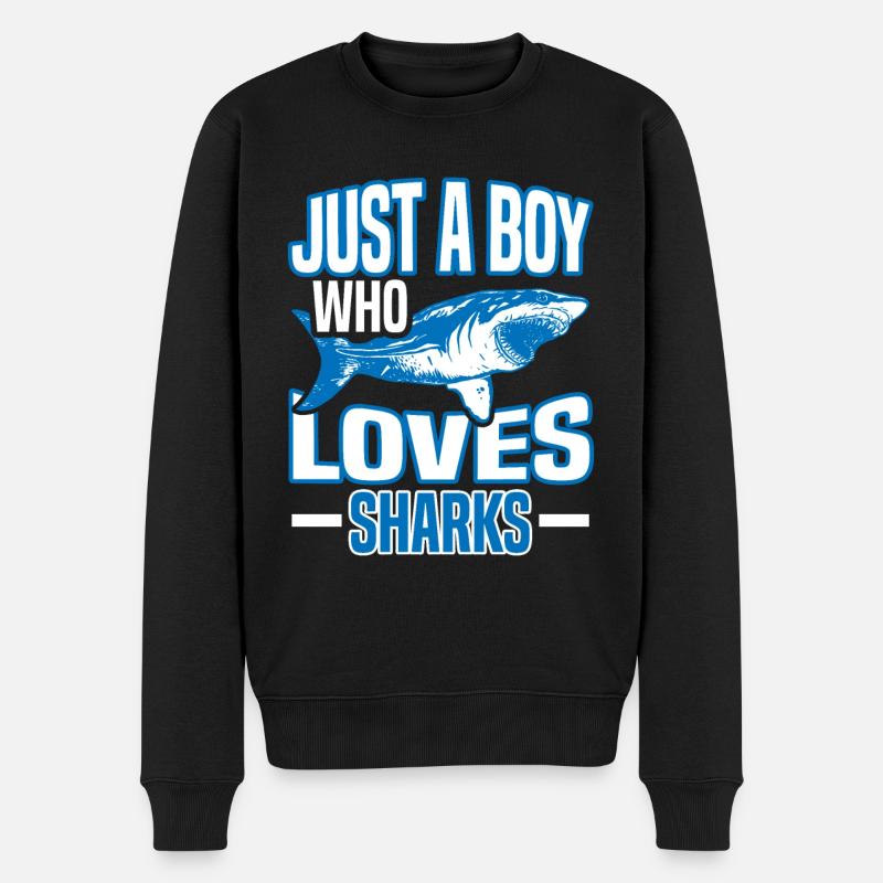 Requins - Pull Premium bio Homme - noir