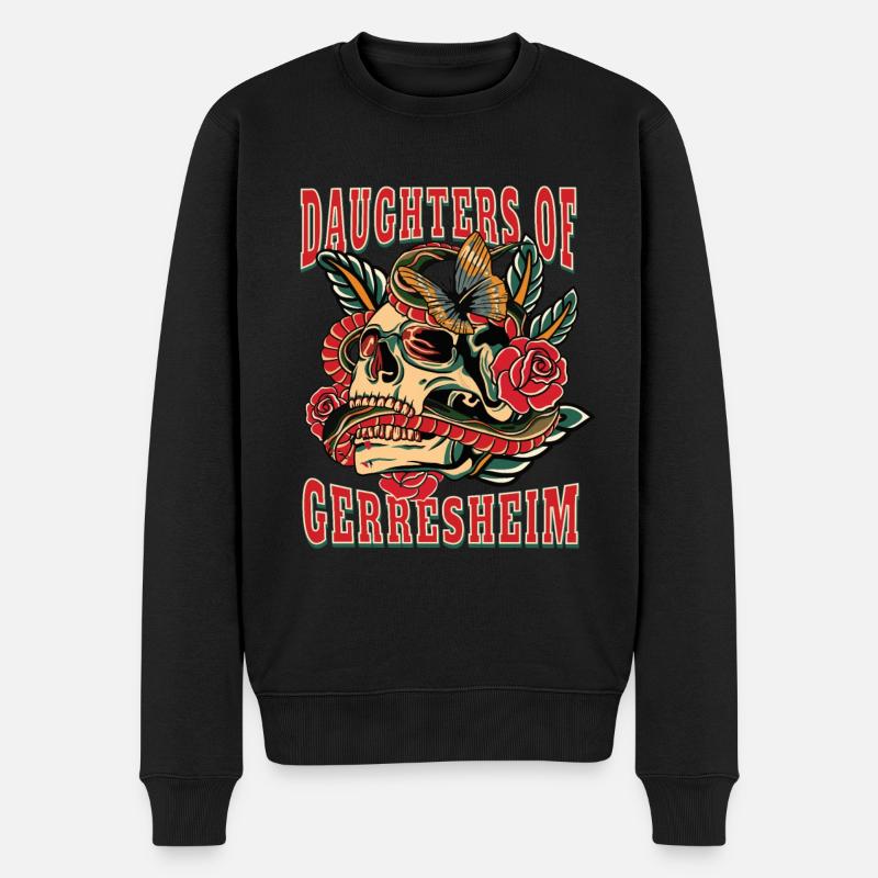 Düsseldorf daughters of Gerresheim - Männer Premium Bio Pullover - Schwarz