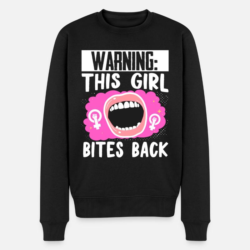 Feminist Women's Rights Female - Männer Premium Bio Pullover - Schwarz